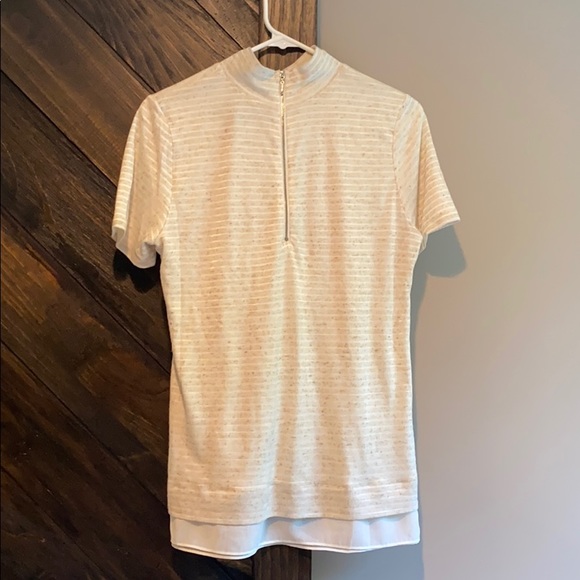 WHBM short sleeved mock turtleneck - Picture 2 of 5